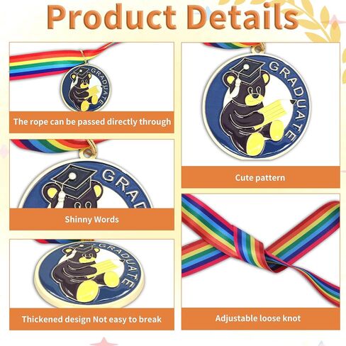 Kindergarten Graduation Sash, Kids White Graduation Stole with Medal, Preschool Grad Sash Gifts for 2026 Kindergarten & Pre-K Ceremony in Saudi Arabia