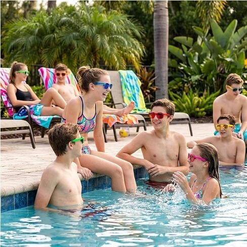 Kids Sunglasses Party Favor, 8-Pack Party Glasses for Kids, Kids Sunglasses Bulk with Colorful Frames, Sunglasses Pack for Boys and Girls, Protection and Fashionable Designs for Outdoor Activities in Saudi Arabia