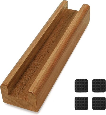 Large Floor Mirror Stand, Anti Slip Wooden Base for Full Length Mirrors, 9.8 Inch Stable Support Holder Bracket with Non Slip Pads for Home Mirror Frames in Kuwait