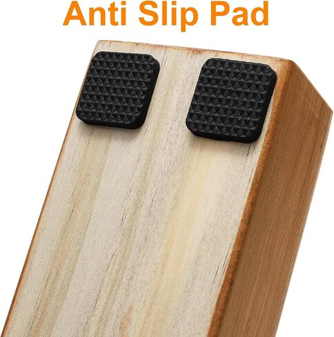 Large Floor Mirror Stand, Anti Slip Wooden Base for Full Length Mirrors, 9.8 Inch Stable Support Holder Bracket with Non Slip Pads for Home Mirror Frames in Kuwait