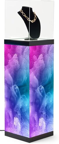 Displays2go Digital Pedestal Display Case with 34" LED Screens & Illuminated Surface – NovaStar Media Player (DD031GVB) in Kuwait