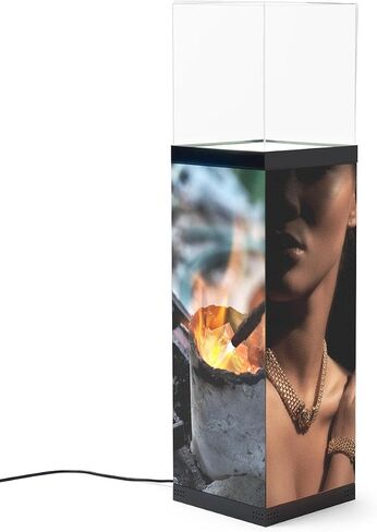 Displays2go Digital Pedestal Display Case with 34" LED Screens & Illuminated Surface – NovaStar Media Player (DD031GVB) in Kuwait