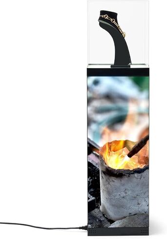 Displays2go Digital Pedestal Display Case with 34" LED Screens & Illuminated Surface – NovaStar Media Player (DD031GVB) in Kuwait