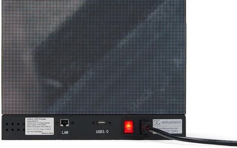 Displays2go Digital Pedestal Display Case with 34" LED Screens & Illuminated Surface – NovaStar Media Player (DD031GVB) in Kuwait