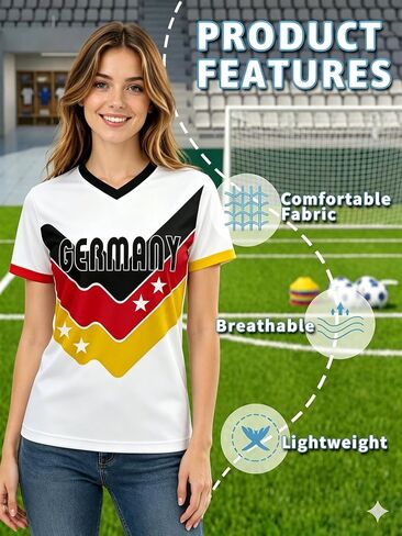كأس كرة القدم 2026 جيرسي قمصان للنساء الوطنية جيرسي لكرة القدم أمي قمصان الخامس الرقبة قصيرة الأكمام أعلى لعبة يوم الزي S-2XL in Saudi Arabia