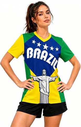 كأس كرة القدم 2026 جيرسي قمصان للنساء الوطنية جيرسي لكرة القدم أمي قمصان الخامس الرقبة قصيرة الأكمام أعلى لعبة يوم الزي S-2XL in Saudi Arabia