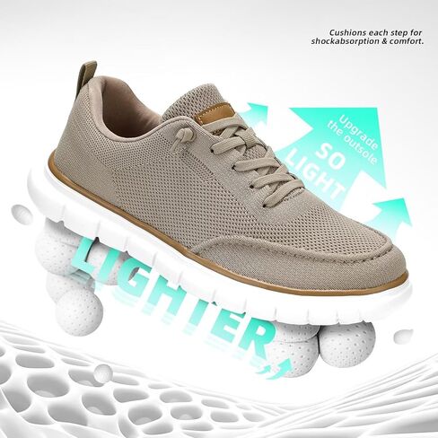 Men's Casual Slip-on Shoes Loafers for Men Non Slip Boat Shoes Dress Sneakers Mesh Business Oxfords Work Lightweight Comfortable Soft Sole Walking in Kuwait