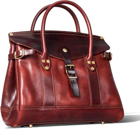 Gexmil Genuine Leather Satchel Handbags Women Men,Premium Top Grain Vegetable-Tanned Leather,Hand-Made Top Handle Bag in Kuwait