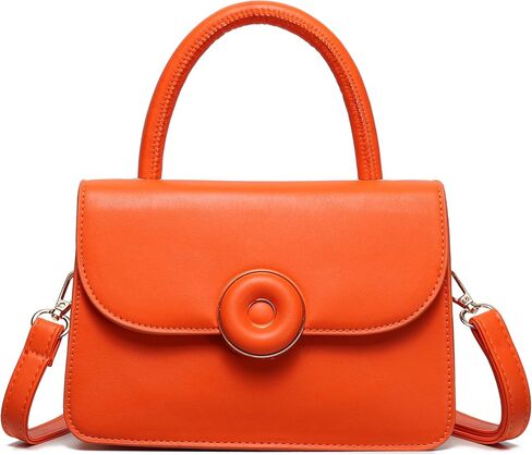 Mini Crossbody Bag for Women, Cute Mini Purse, Ladies Small Top Handle Satchel, Trendy Daily Clutch PU Leather in Saudi Arabia