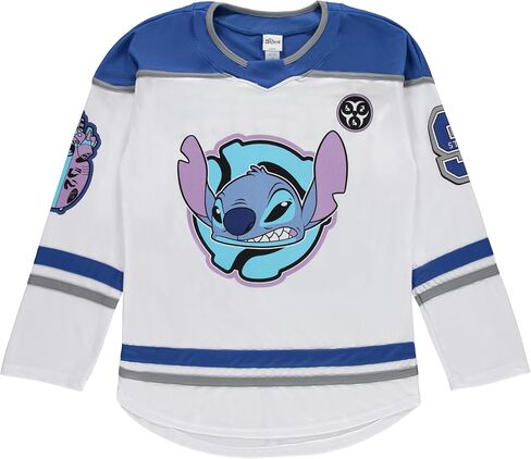 Disney Lilo and Stitch Men's Hockey Jersey - Mens Classic Lilo and Stitch Hockey Jersey Classic Fashion Shirt in Kuwait