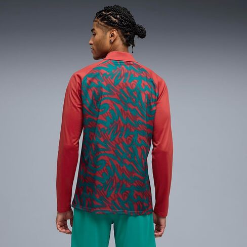 Puma Men's FA Portugal Warm Up 1/4 Zip Top in Kuwait