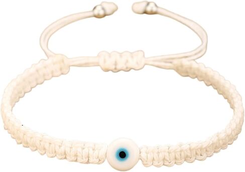 Evil Eye Handmade Braided Adjustable Colorful Rope String Bracelets Lucky Protection Amulet Turkish Thread Bracelet Friendship Couple Family Jewelry for Women Men in Saudi Arabia