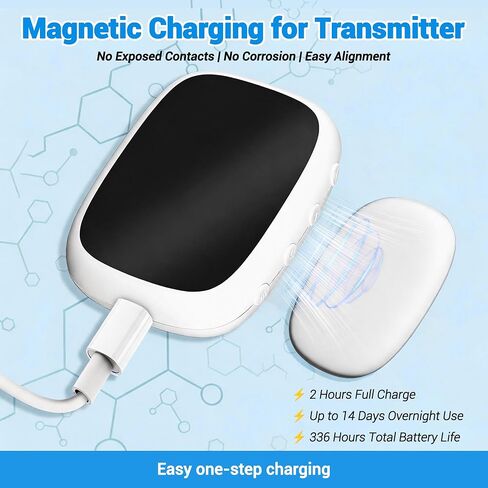 Wireless Bedwetting Alarm for Boys and Girls USB-C Rechargeable, High Sensitivity, Triple Alert with Flashing Light, Loud Sound, Vibration, Pee Alarm, Bedwetting Solutions, Night Time Potty Training in Saudi Arabia