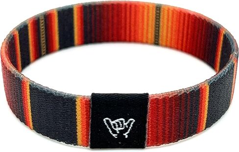 Hang Loose Bands - Coastal San Pablo Bracelet - Medium 7.5 Length for Large Wrists - Reversible Elastic Wristband Boho Surf Style Unisex in Kuwait
