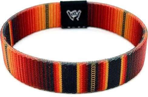 Hang Loose Bands - Coastal San Pablo Bracelet - Medium 7.5 Length for Large Wrists - Reversible Elastic Wristband Boho Surf Style Unisex in Kuwait