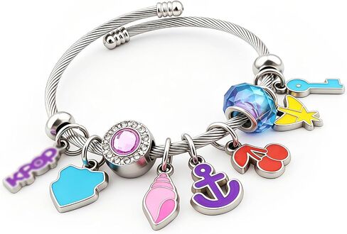 Kpop Bracelets,Kpop Merch Stuff for Women, KPop Gifts,Colorful Charms,Friendship Bracelets,KPop Cosplay Costume Merchandise Jewelry Gifts for Fans,Concert & Fans Party Gift in Saudi Arabia