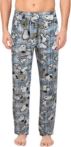 COCO BRANDS Peanuts Snoopy Mens Pajama Pants - Breathable Soft Stretch PJ Pants Sleepwear for Men and Women Comfy Fun Pajamas in Kuwait