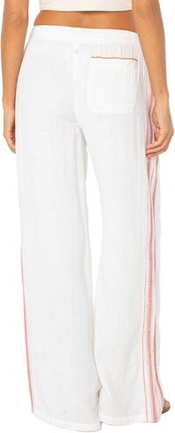 Roxy Fiesta Sieista Women's Pants - Cloud Dancer Cayo Cocoa Stripe in Kuwait
