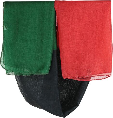RBG Forever African American Flag Oversized Black Heritage Scarf/Headwrap in Kuwait