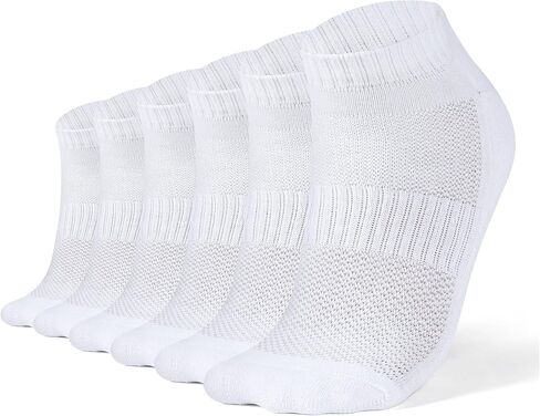 Men’s Low Cut & No Show Socks - Half Terry Moisture Wicking Soft & Breathable Athletic Socks 6 Pairs in Kuwait