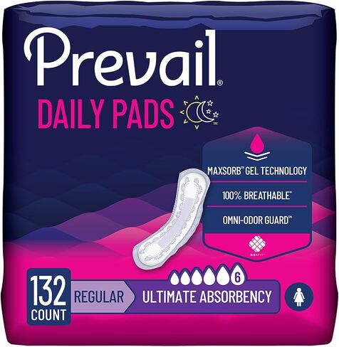 Prevail Bladder Control Pad, 16 Inch, Heavy Absorbency, PV-923 - Case of 132 in Saudi Arabia