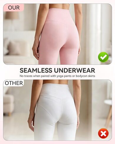 Cotton Underwear for Women, Breathable Soft Stretch, Sexy No Show Womens Panties, 6-Pack in Kuwait