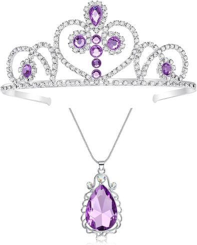 Princess Sofia The First Crown - Magic Amulet Princess Sofia Tiara & Purple Necklace The, Sofia Costume Halloween. in Saudi Arabia