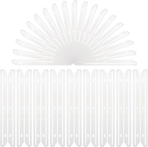 100 Pcs Clear 3 Hole Punched Magazine Holders, 11.9x1.1 Inch Plastic Binder Insert Strips for 3 Ring Binders, File Book Craft Paper Organizer in Kuwait