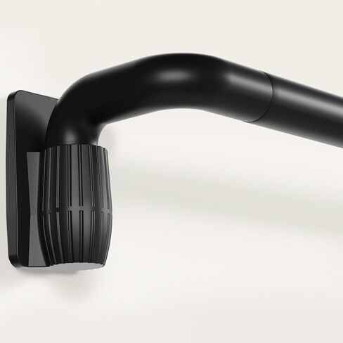 Blackout Curtain Rods, Quick-Release Wrap Around Curtain Rods for Windows 48 to 84 Inches, 1" Adjustable, Heavy Duty, Matte Black for Bedroom, Living Room in Saudi Arabia