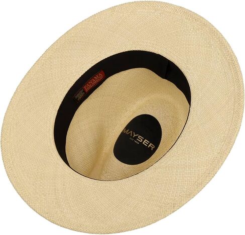 Mayser Blue Menton Panama Straw Hat Men - Made in The EU in Kuwait