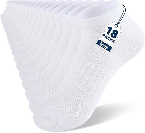 18 Pairs Kid Socks, Ankle Low Cut Daily Socks 7-10 Years, Ribbed Mesh Breathable Thin for Boys Girls in Saudi Arabia