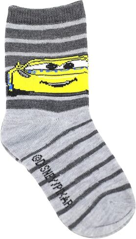 Disney Boy's Cars 3-Pack Character Crew Socks, Small, Red in Kuwait