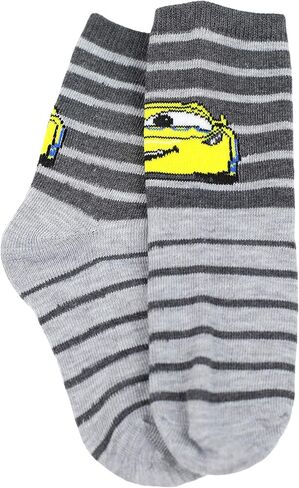 Disney Boy's Cars 3-Pack Character Crew Socks, Small, Red in Kuwait