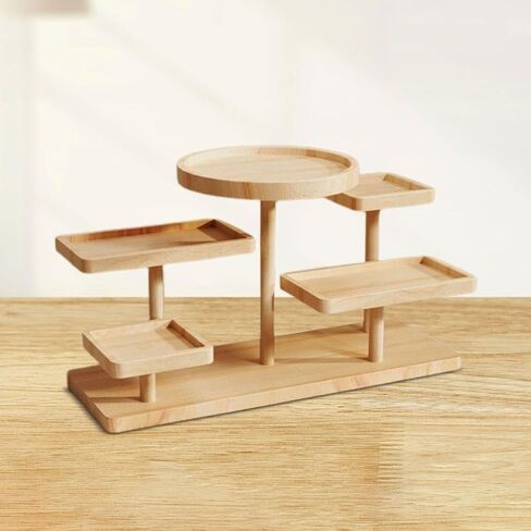 Multi-Layer Display Rack, Collection Statue, Counter Display Rack, Stand for Home Parties, 30x13.5x23cm in Saudi Arabia