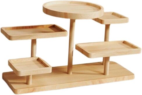 Multi-Layer Display Rack, Collection Statue, Counter Display Rack, Stand for Home Parties, 30x13.5x23cm in Saudi Arabia