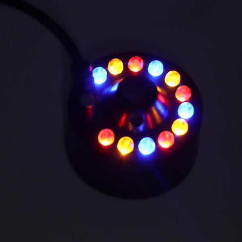 Tissting 12 LED Mist Maker with DC 5V Interface - Humidifier Fogger for Water Fountain Pond Rockery Fish Tank Creates Magical Ambience in Kuwait