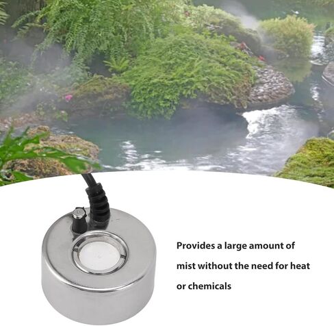 Mist Maker Fogger, Fog Machine, 12V Indoor Outdoor Fountain Atomizer with Humidification Function, for Decor Rockery Fishtank Birdbath Vase in Kuwait