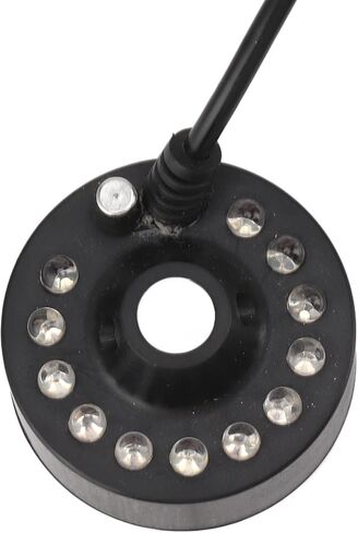 Tissting Mist Maker 12 LED Beads Colorful 5V - Ultrasound Water Fountain Fogger for Pond Halloween Party Indoor Outdoor Humidifier Atomizer in Kuwait