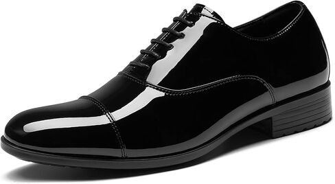 HEEZ Men's Dress Shoes, Classic Oxford Shoes for Men Non Slip, Comfortable Lace Up Plain Toe Derby Shoes for Business Work Formal Wedding Office in Saudi Arabia