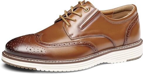 Men's Full-Grain Leather Oxfords, Business Formal Dress Shoes with Arch Support, Comfortable for Office, Daily & Dating in Saudi Arabia