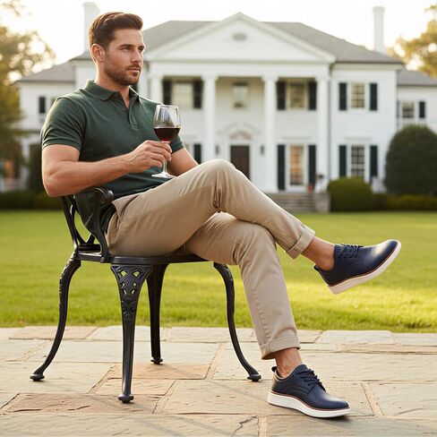 Men's Dress Sneakers Lightweight Casual Business Formal Oxfords Shoes in Kuwait