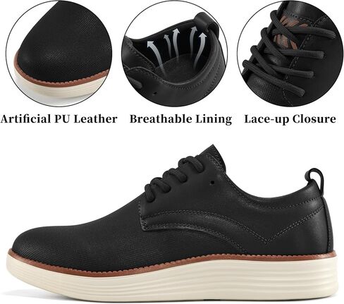 Men's Dress Sneakers Lightweight Casual Business Formal Oxfords Shoes in Kuwait