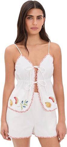 MINKPINK Women's Santorini Embroidered Cami in Saudi Arabia