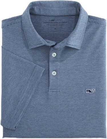 vineyard vines St. Jean Stripe Sankaty Performance Polo, Blue Mirage/White, XL in Kuwait