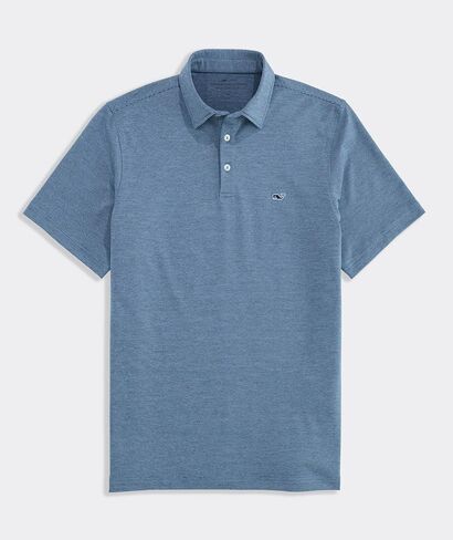 vineyard vines St. Jean Stripe Sankaty Performance Polo, Blue Mirage/White, XL in Kuwait