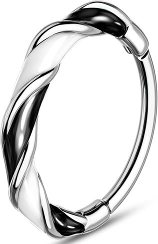 Melighting 20G Colorful Nose Ring Hoop, 7/8 mm Gold Nose Piercing Jewelry Stainless Steel 316L, Cute Hinged Segment Clicker Lobe Helix Cartilage Piercing for Women Daily Wear in Kuwait