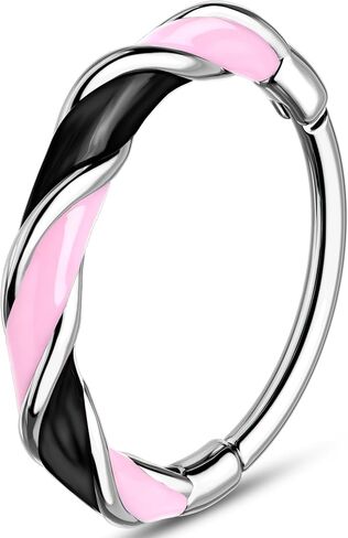 Melighting 20G Colorful Nose Ring Hoop, 7/8 mm Gold Nose Piercing Jewelry Stainless Steel 316L, Cute Hinged Segment Clicker Lobe Helix Cartilage Piercing for Women Daily Wear in Kuwait