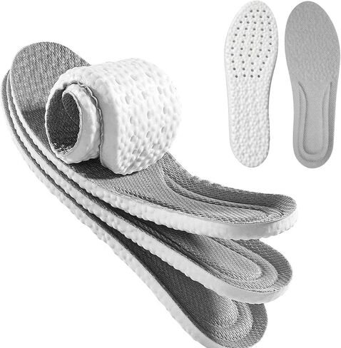 Memory Foam Insoles Men, Women Shoe Inserts for Standing All Day, Shock Absorption Comfort Shoe Pads for Plantar Fasciitis Relief, Work Boots, Running & Walking in Saudi Arabia