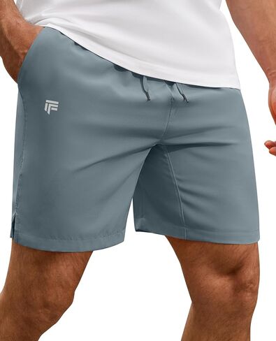 Men's Casual Shorts Stretch Elastic Drawstring Quick Dry Summer Beach Athletic Golf Shorts with Zipper Pockets in Saudi Arabia