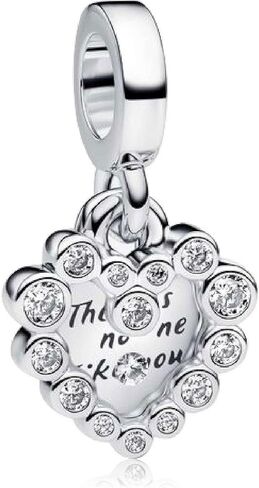 Heart Mom Charms 925 Sterling Silver Bead for Bracelets and Necklaces For Women Jewelry Present in Saudi Arabia